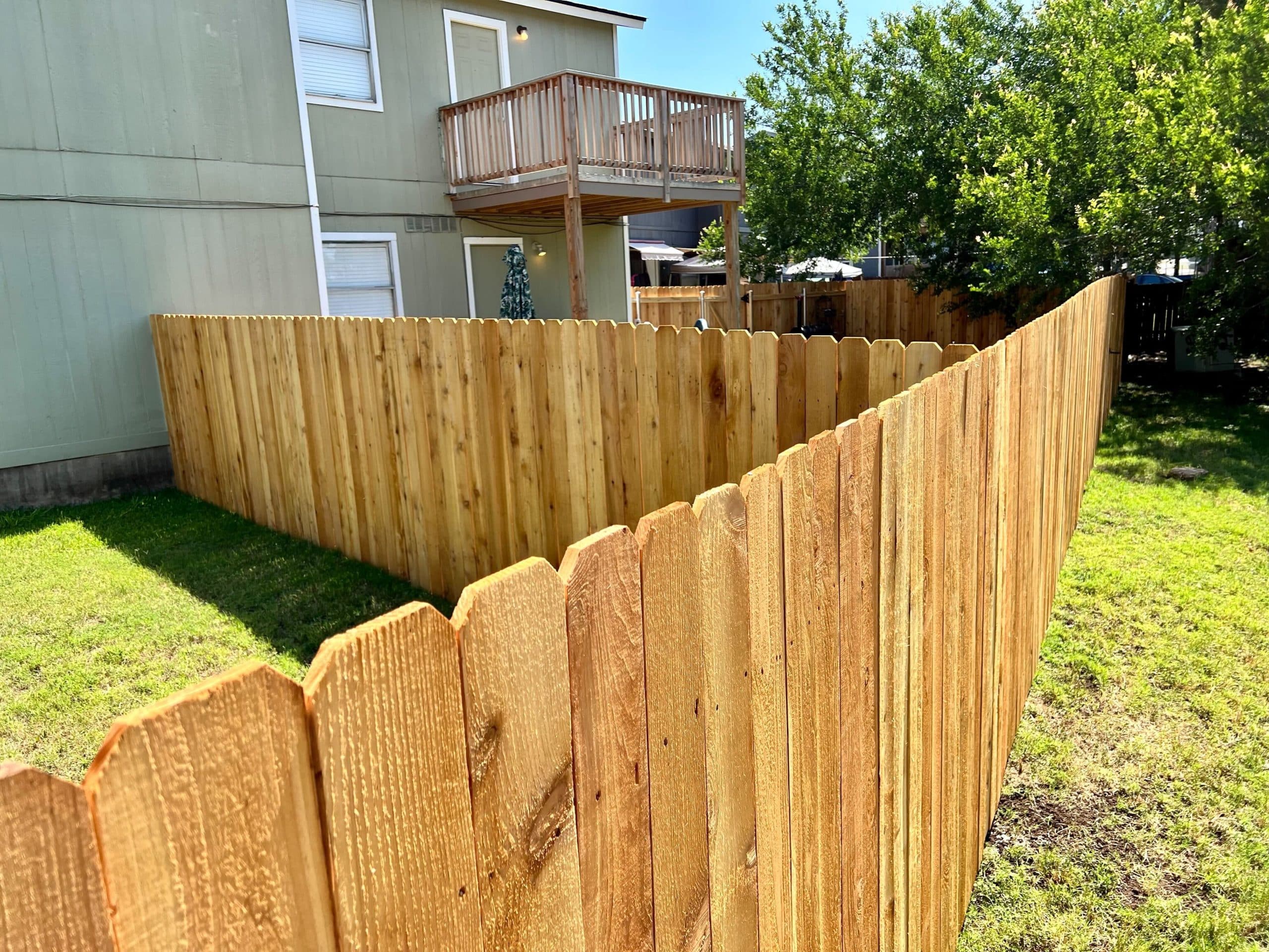 Wood fence project