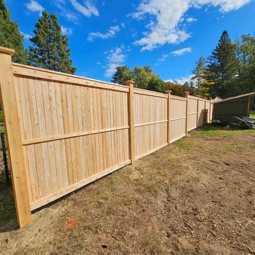 Wood fence project